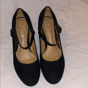 Clark’s bavette Kathy suede/leather pumps